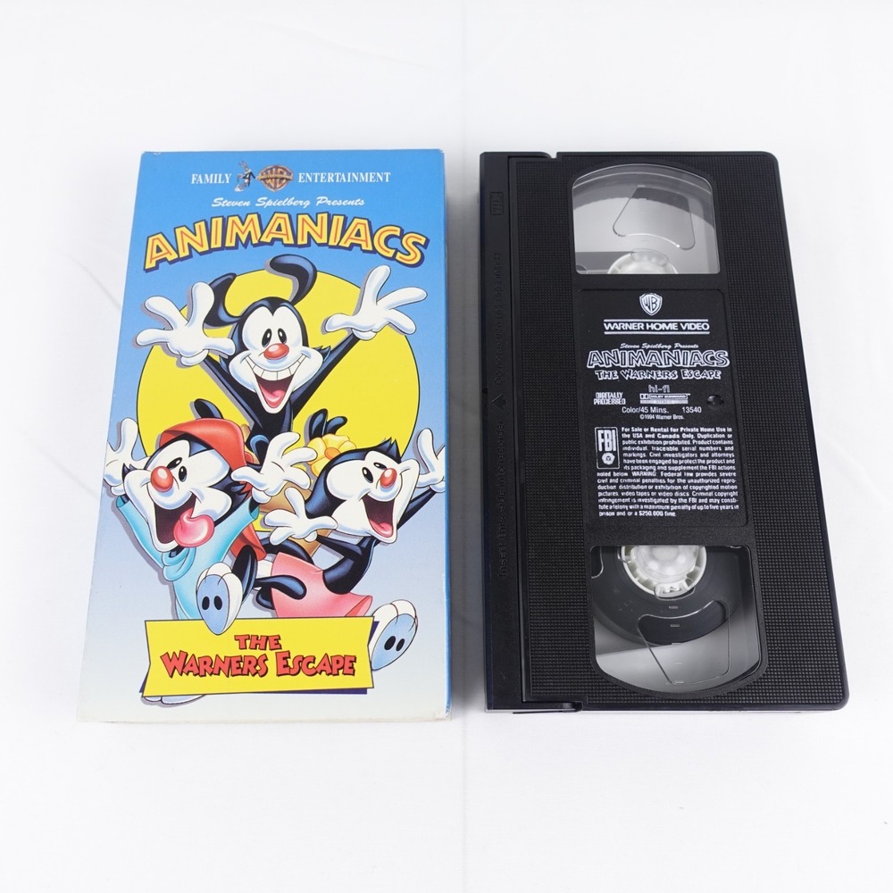 Animaniacs The Warner Escape VHS Family Entertainment Vintage Cartoon Spielberg - Picture 1 of 7